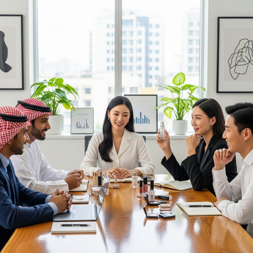 Blossoming Venture team meeting with GCC partners